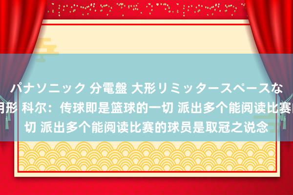 パナソニック 分電盤 大形リミッタースペースなし 露出・半埋込両用形 科尔：传球即是篮球的一切 派出多个能阅读比赛的球员是取冠之说念