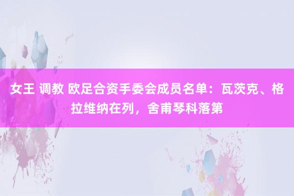 女王 调教 欧足合资手委会成员名单：瓦茨克、格拉维纳在列，舍甫琴科落第